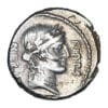 A. Licinius Nerva. AR Denarius - Horseman Dragging Warrior